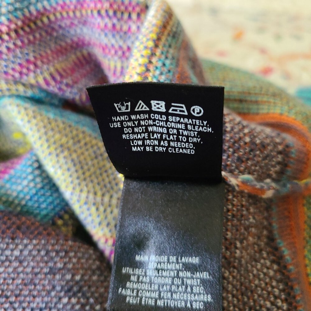 ANTHROPOLOGIE ''HWR'' LLAMA WOOL ALPACA BLEND KNIT SKIRT MULTICOLOR-BOHO-LARGE - Picture 8 of 11